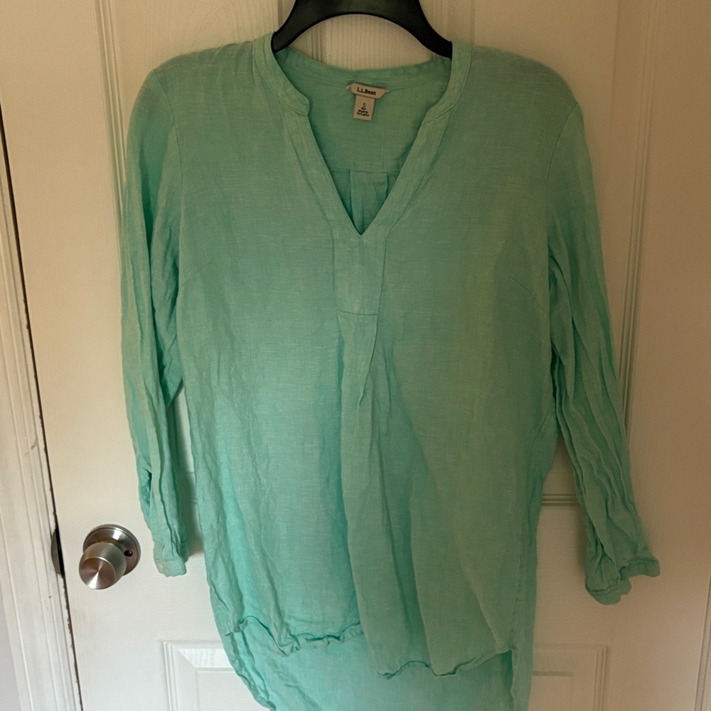 L.L. Bean Light Green Women's Tunic